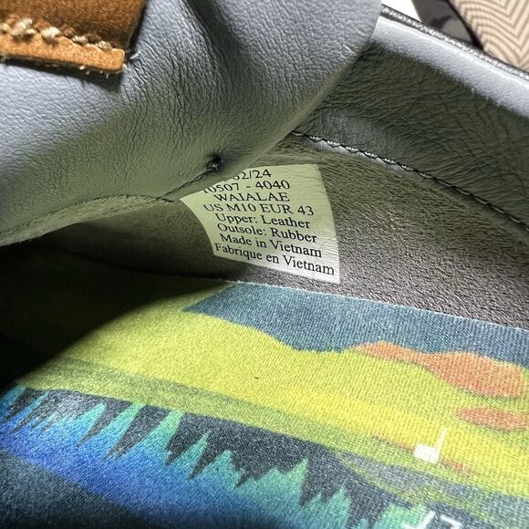 OluKai Mens Wai'alae Golf Shoes Size 10 Black - Picture 6 of 6